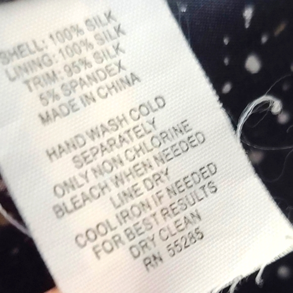 Express Design Studio Women's Black Speckled V-Neck Silk Camisole Top Size Small - Picture 12 of 12